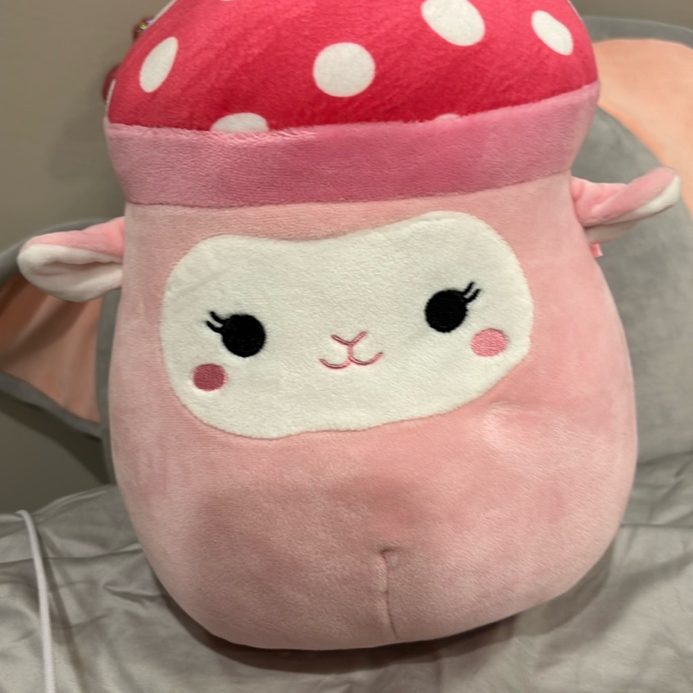 Mushroom lamb squishmallow